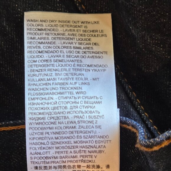 NWOT - Levi’s 505® Men’s Straight Fit Jeans, 38x30, Dark Indigo/Rinse Wash - Picture 2 of 5